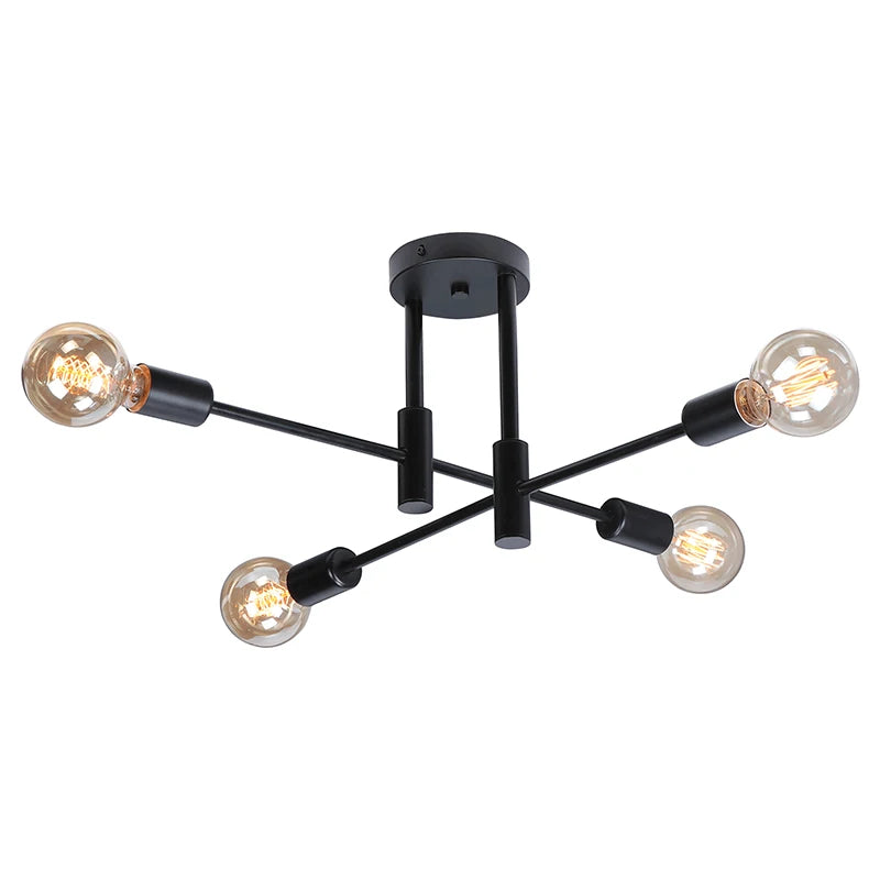 Lustre para Sala - Luminária LED de Teto Retro Luxo