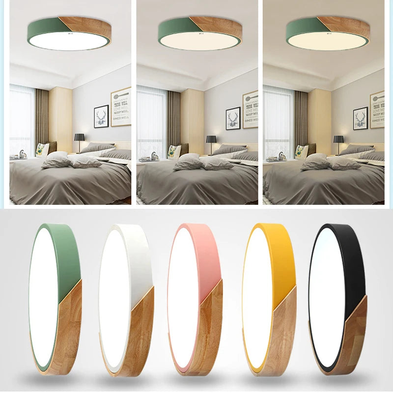 Arandela de Teto LED Ultra Fina para Decoração de Ambientes