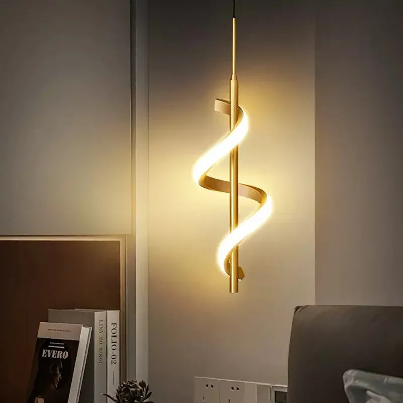 Luminária Pendente LED Moderna Minimalista para Quarto e Sala