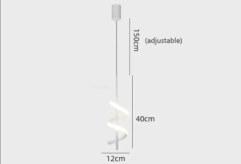 Luminária Pendente LED Moderna Minimalista para Quarto e Sala