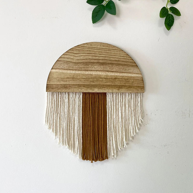 Decoração Boho de Algodão e Madeira