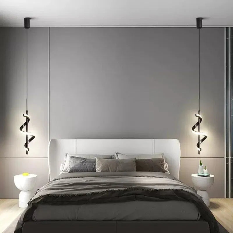 Luminária Pendente LED Moderna Minimalista para Quarto e Sala