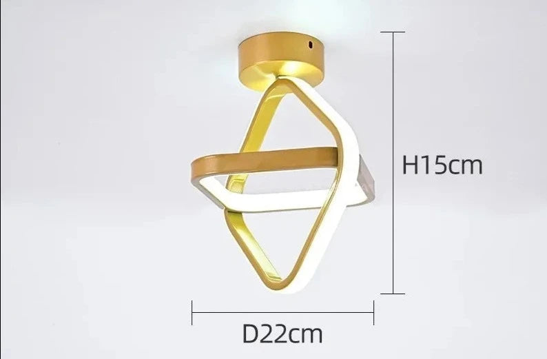 Luminária de Teto LED Moderna para Corredor, Quarto e Sala de Estar