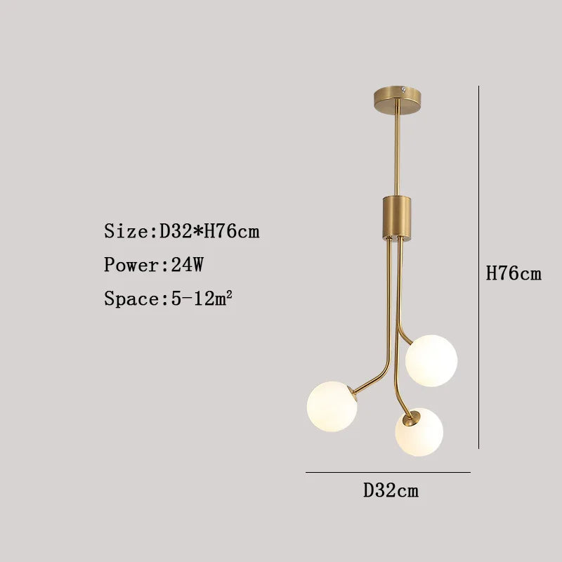 Arandela de Teto LED Moderno para Sala de Estar e Jantar