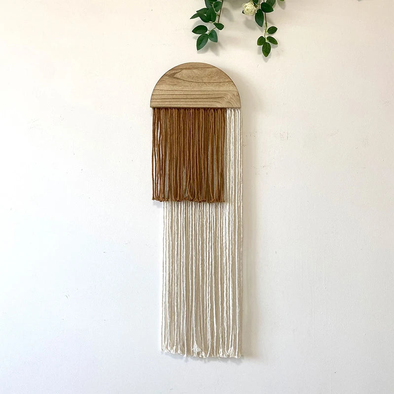 Decoração Boho de Algodão e Madeira