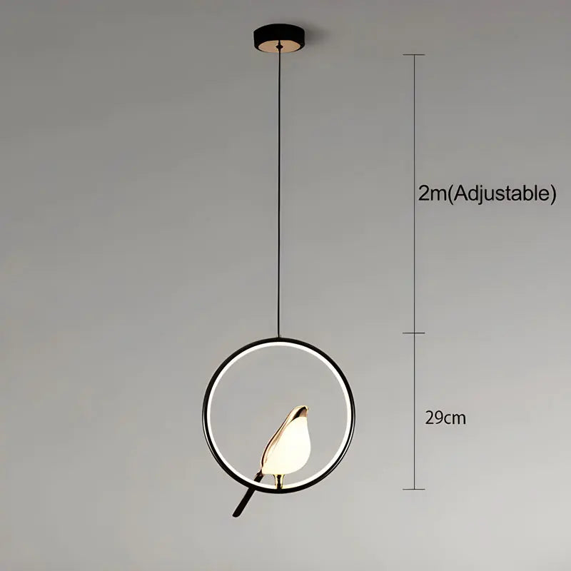 Pendente LED Pássaro Magpie - Iluminação e Decoração Moderna 