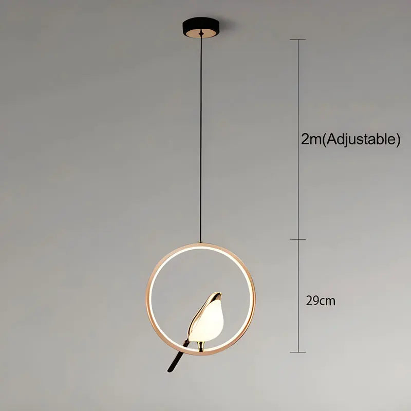 Pendente LED Pássaro Magpie - Iluminação e Decoração Moderna 